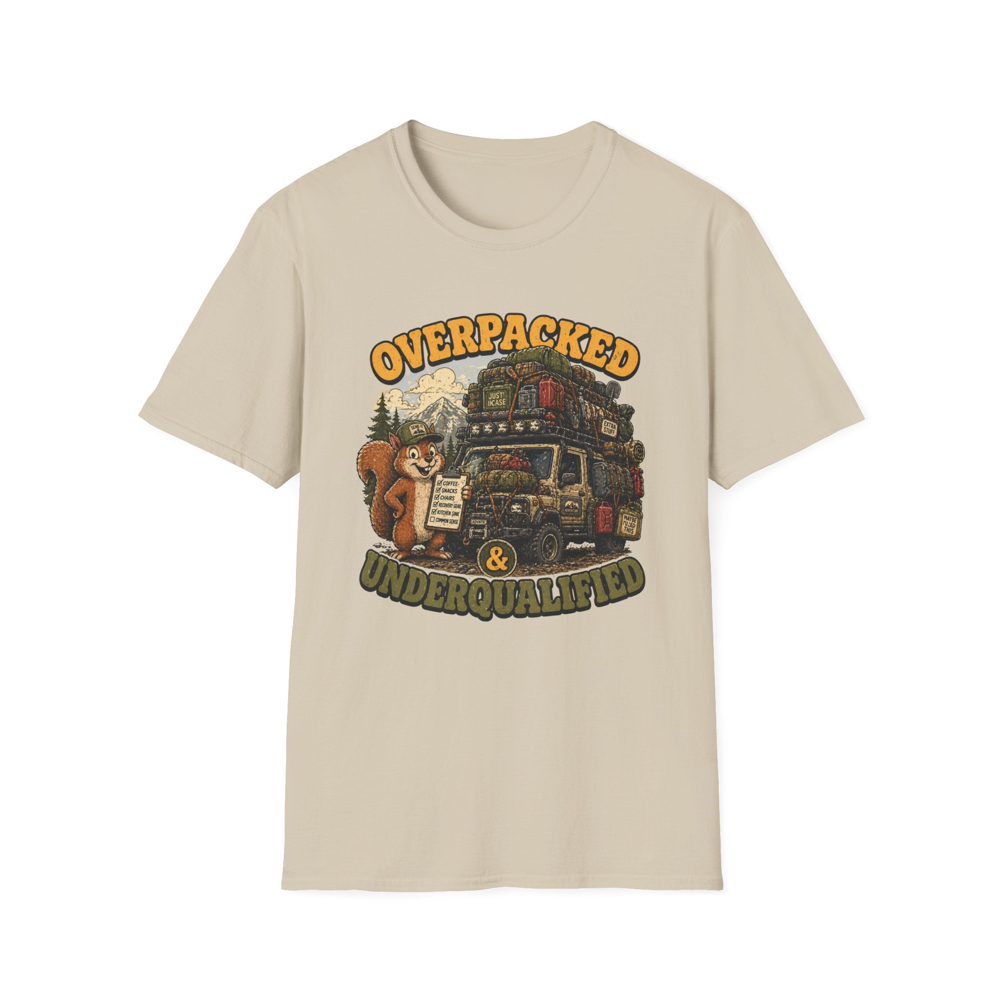 Squirrel's Overpacked and Underqualified T-Shirt