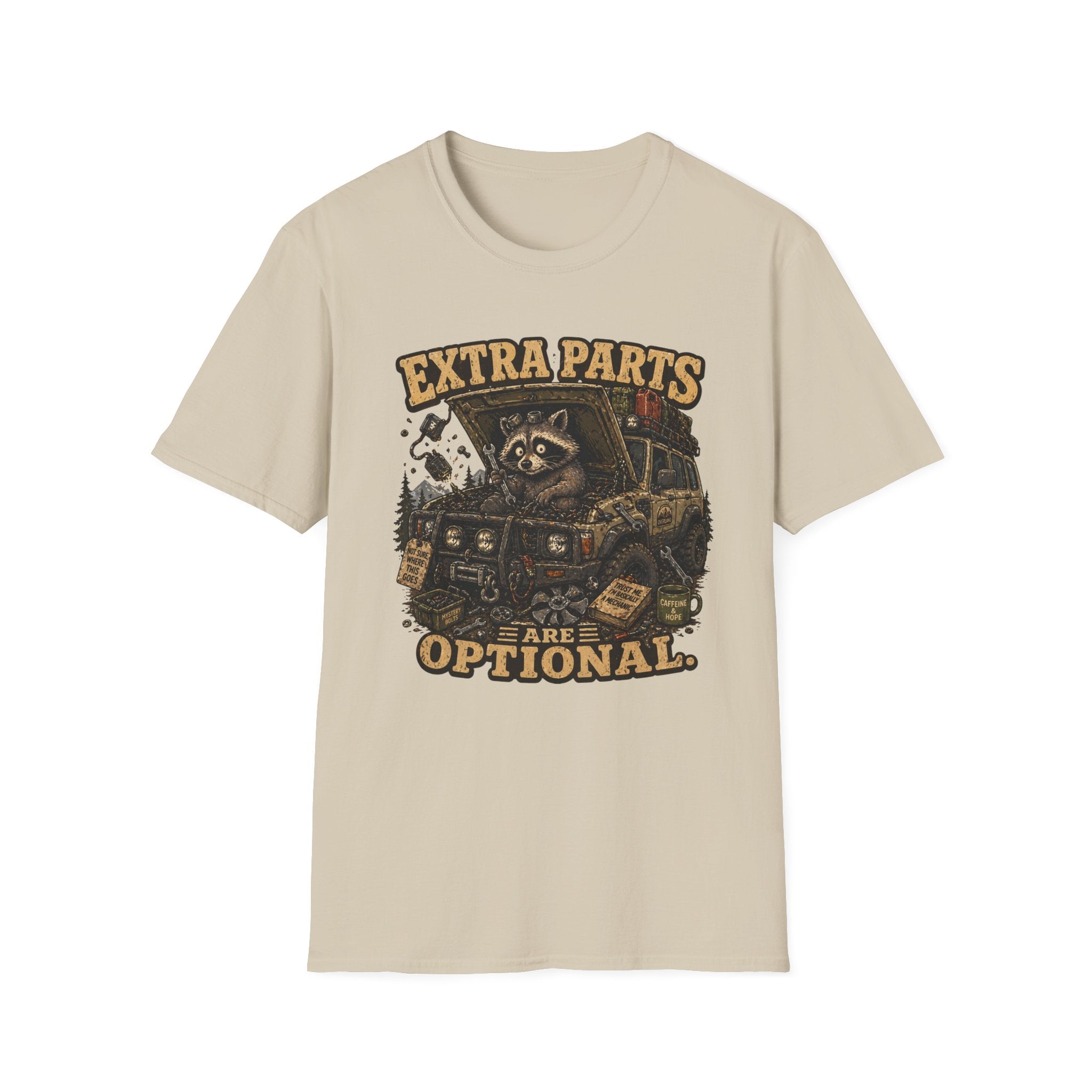Raccoon Says Extra Parts Are Optional T-Shirt