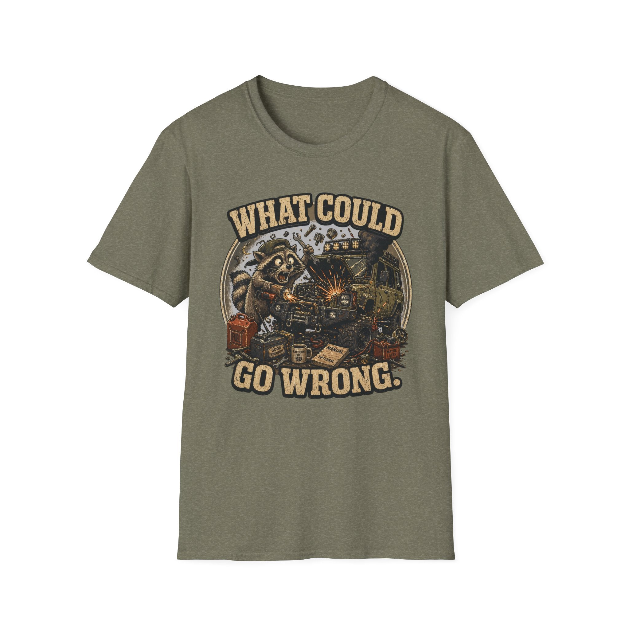 Raccoon Says What Could Go Wrong T-Shirt