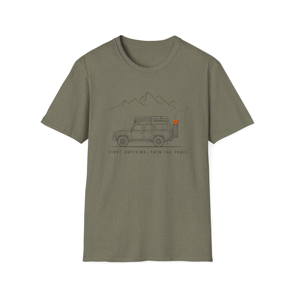 First Caffeine Then The Trail T-Shirt