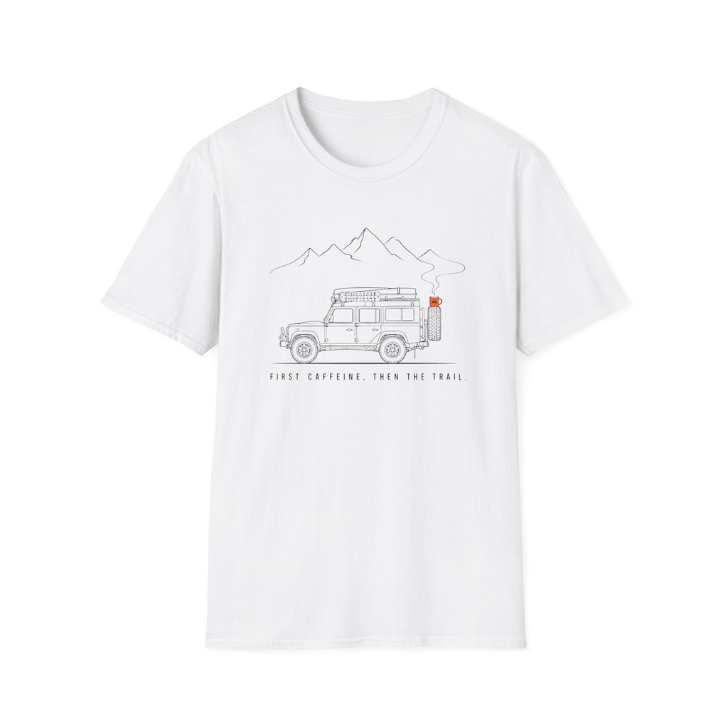 First Caffeine Then The Trail T-Shirt