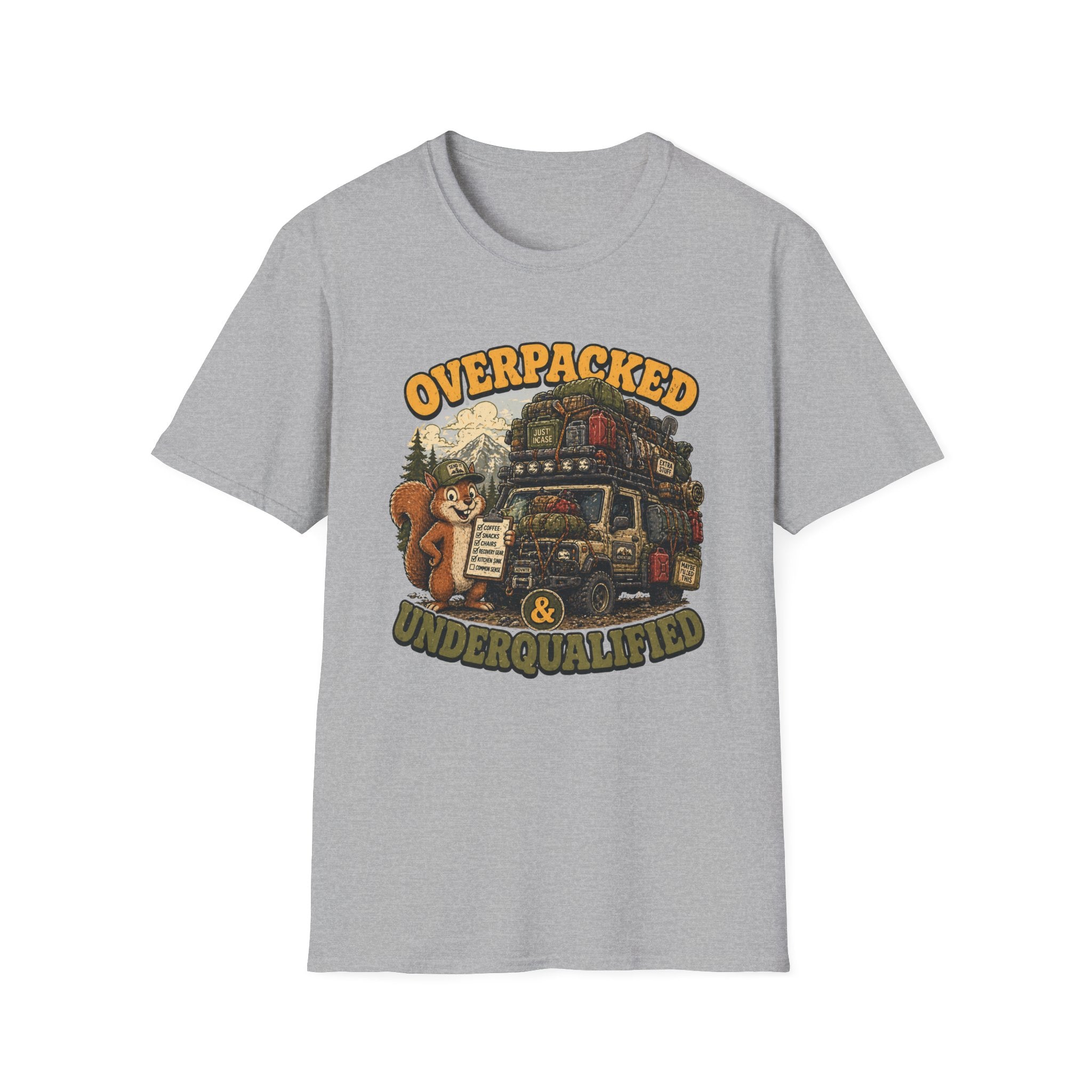 Squirrel's Overpacked and Underqualified T-Shirt
