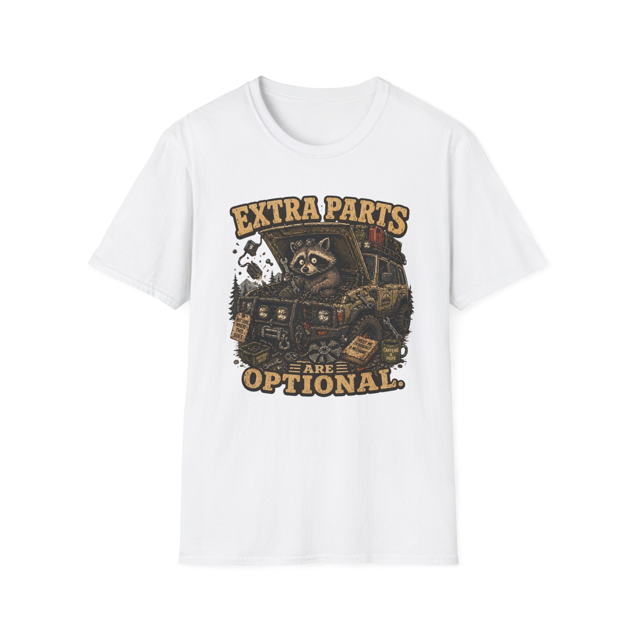 Raccoon Says Extra Parts Are Optional T-Shirt