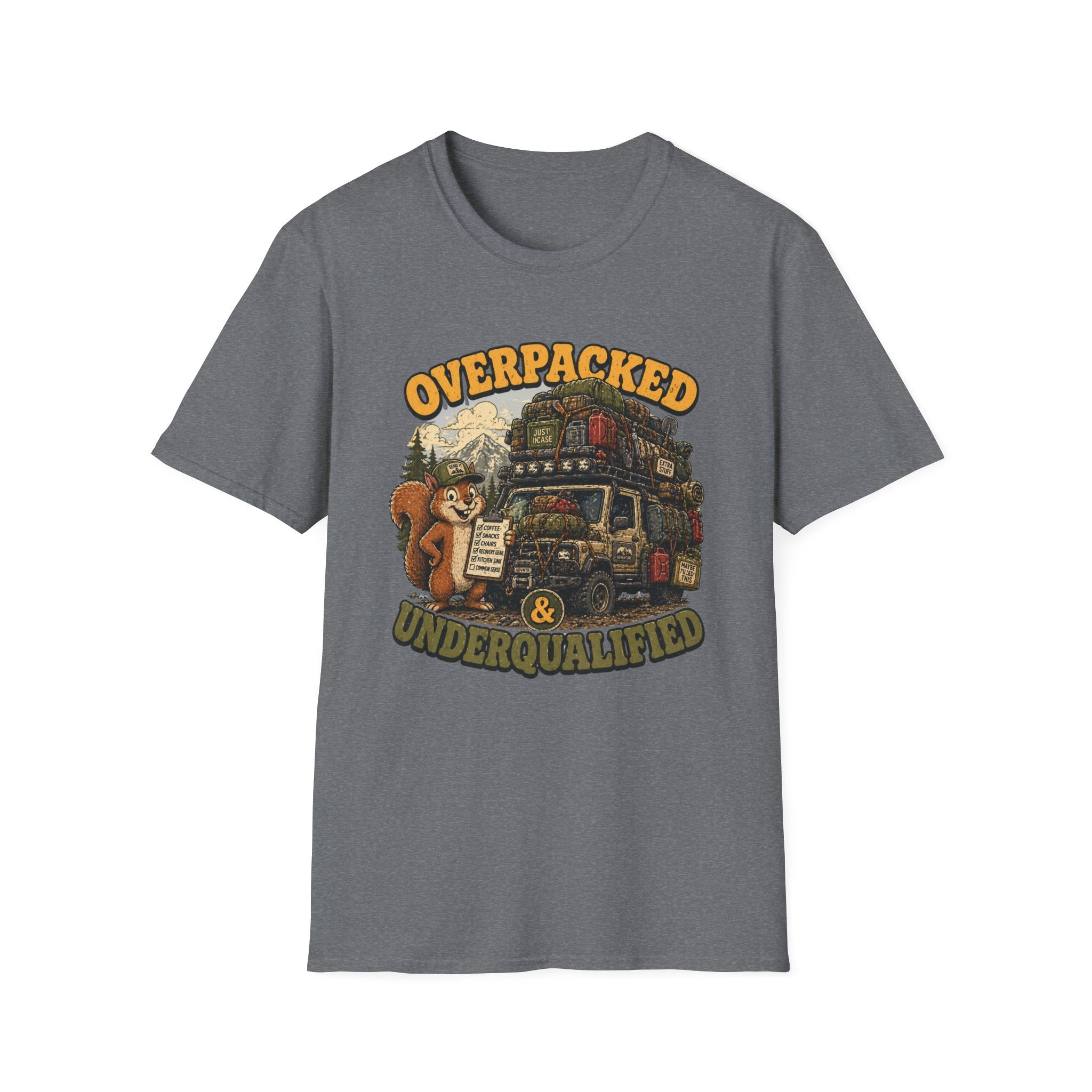 Squirrel's Overpacked and Underqualified T-Shirt