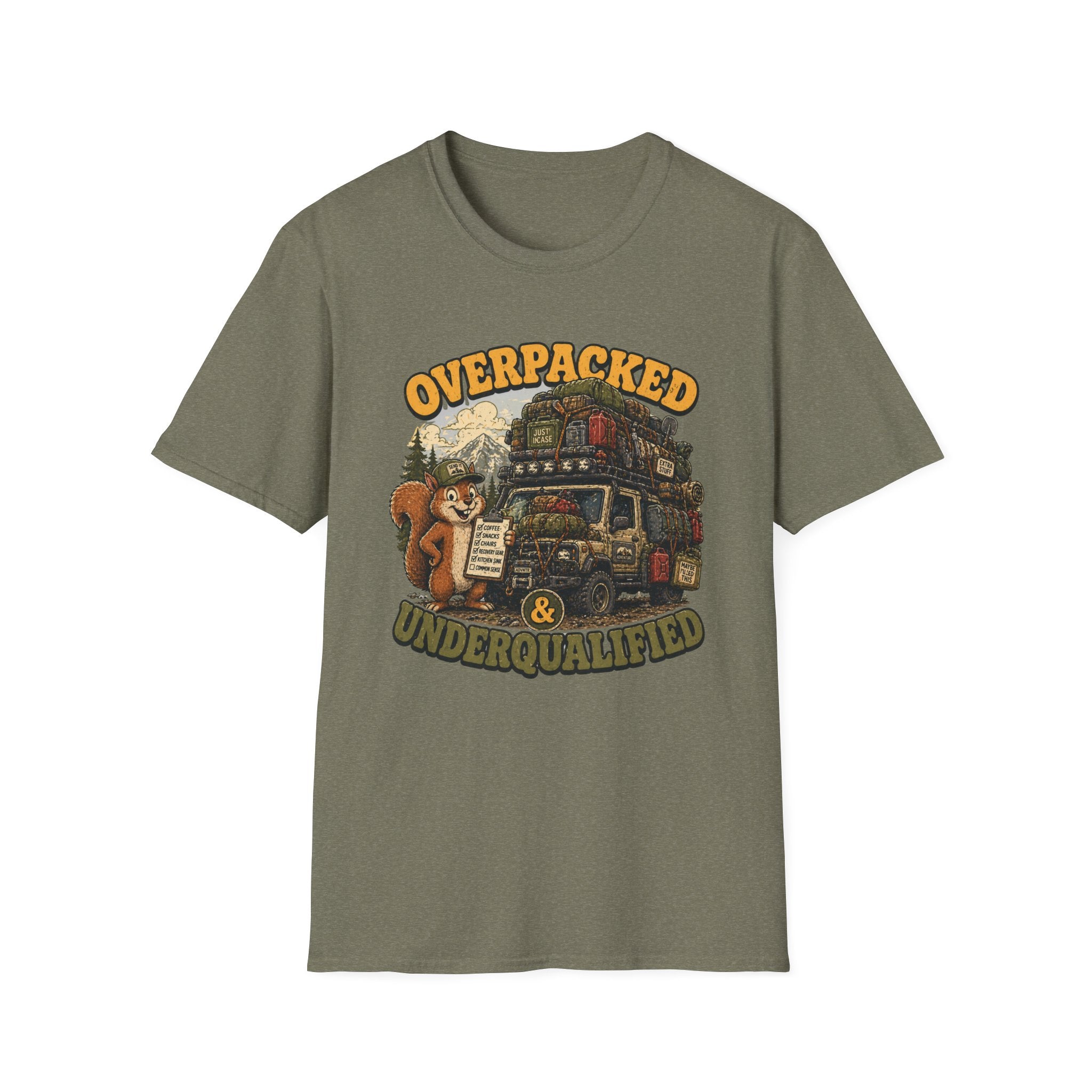 Squirrel's Overpacked and Underqualified T-Shirt