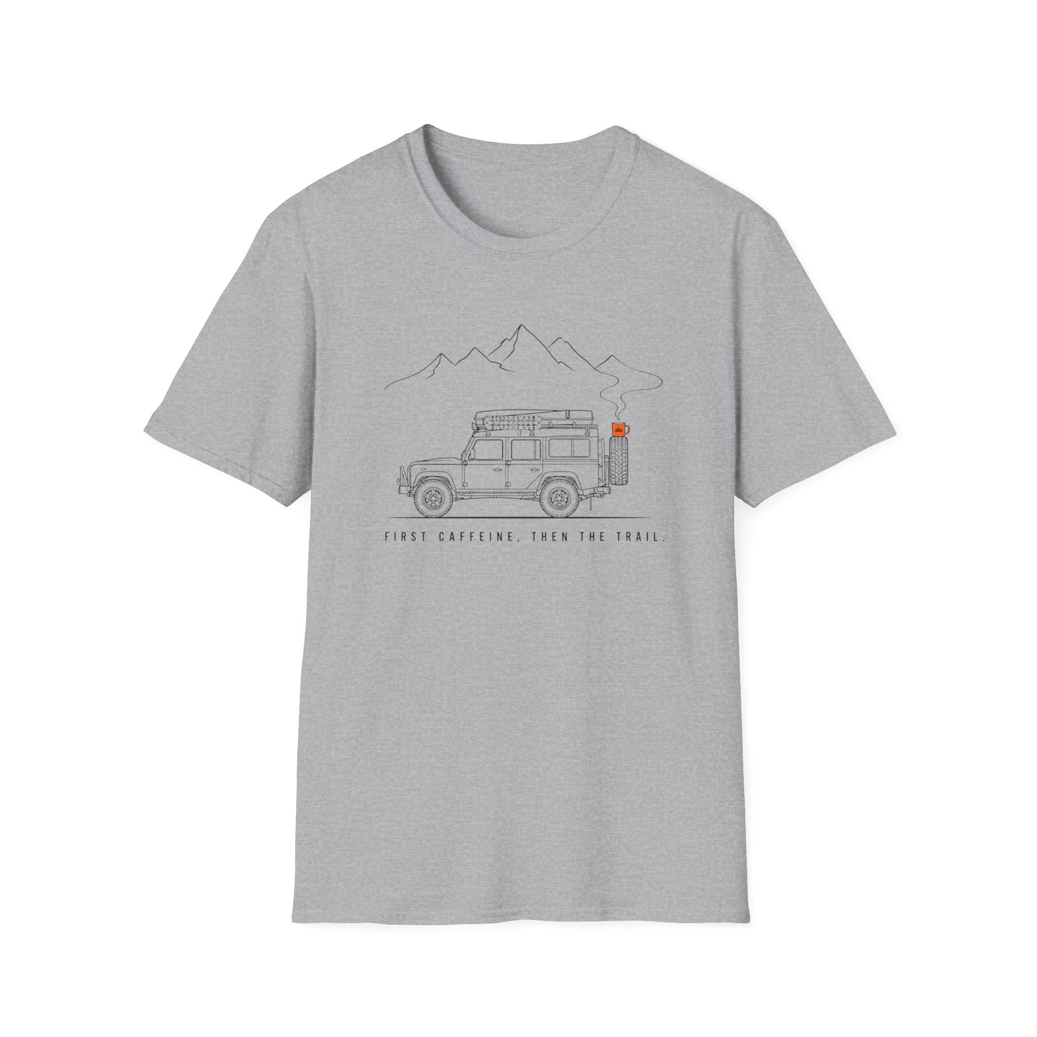 First Caffeine Then The Trail T-Shirt