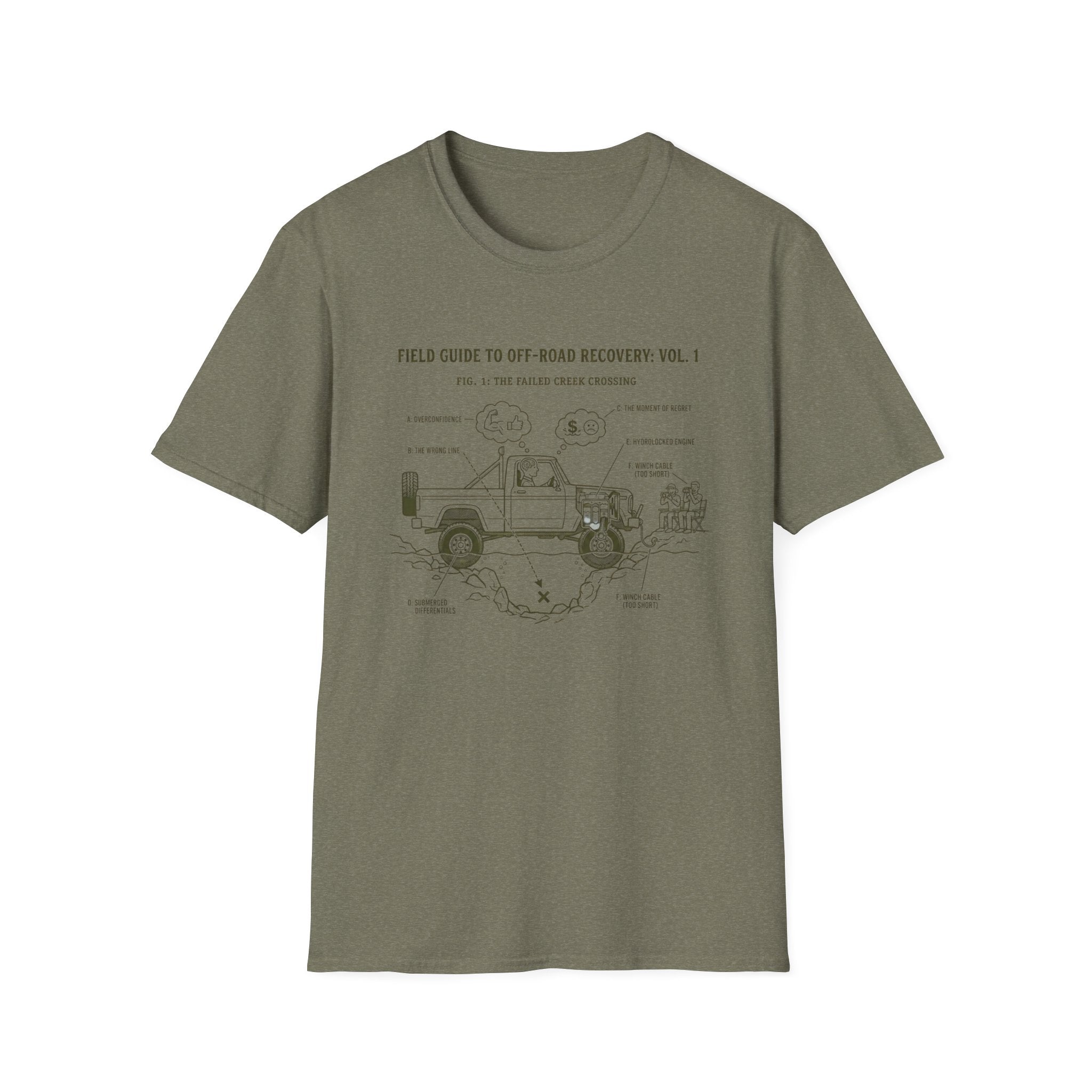 Failed Creek Crossing Field Guide T-Shirt