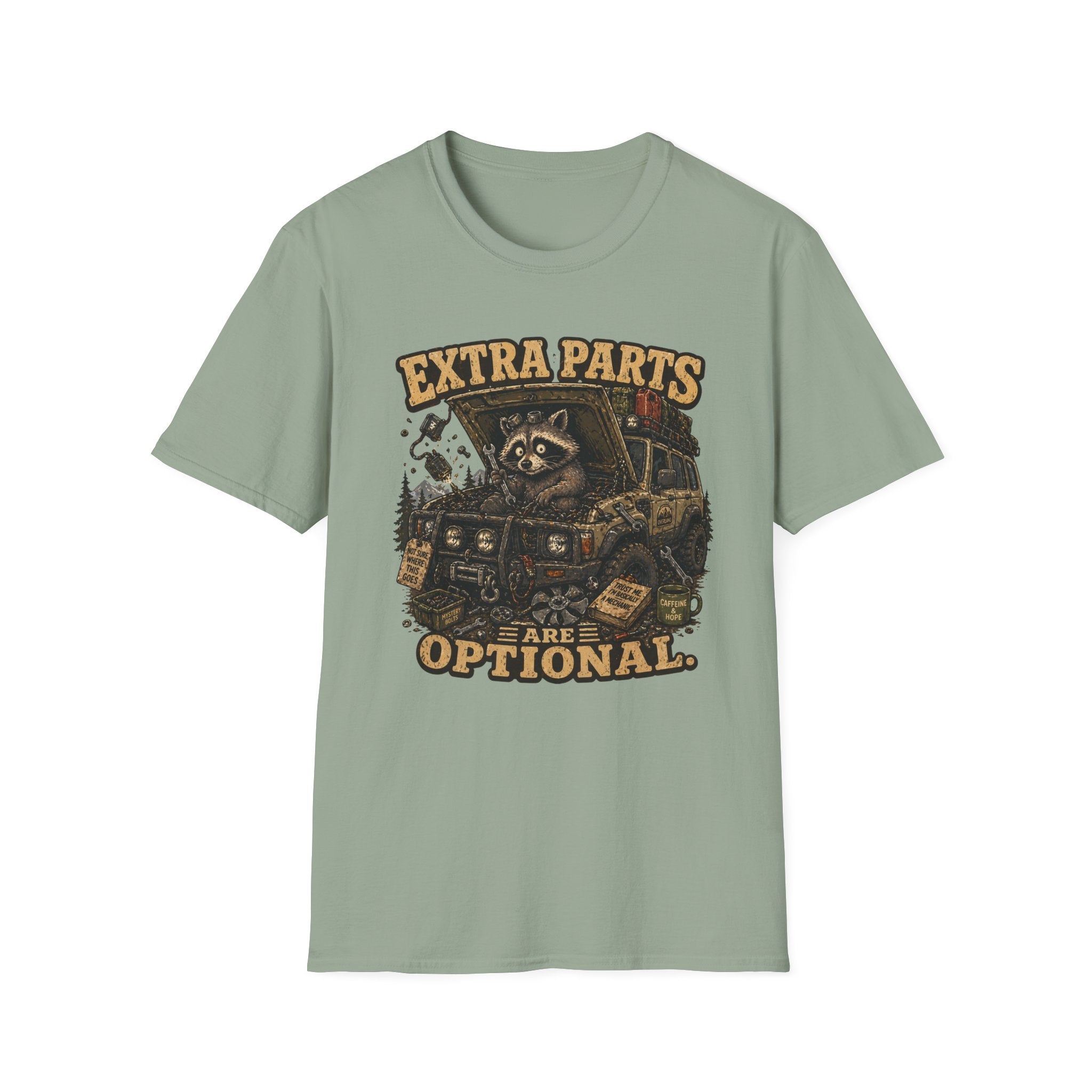 Raccoon Says Extra Parts Are Optional T-Shirt