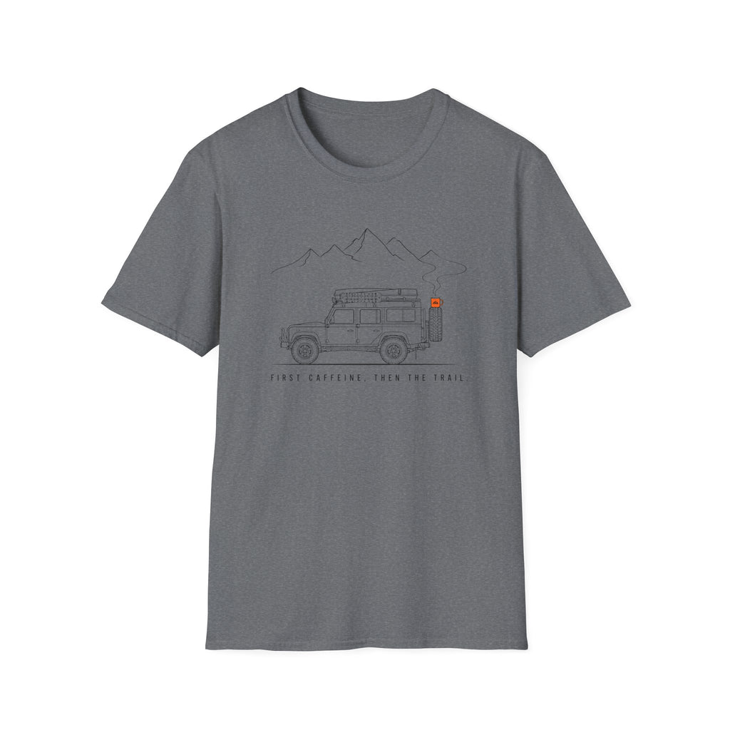 First Caffeine Then The Trail T-Shirt